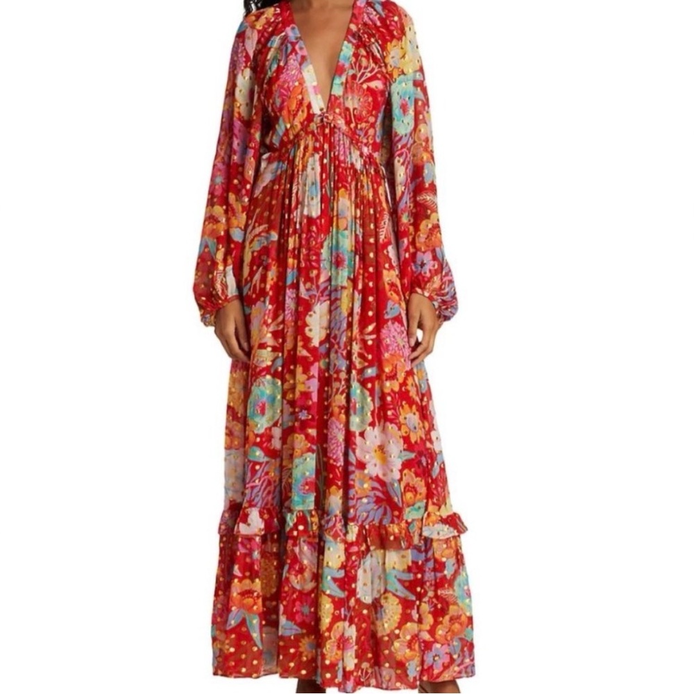 EUC FARM Rio Hudson Floral Maxi Dress - Size Small